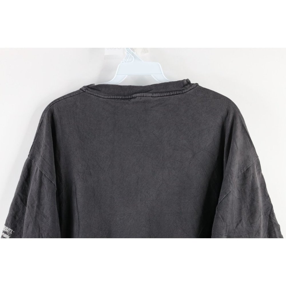 Vintage 90s Marvel Comics XL Thrashed The Punisher Short Sleeve T-Shirt Black - Picture 6 of 7